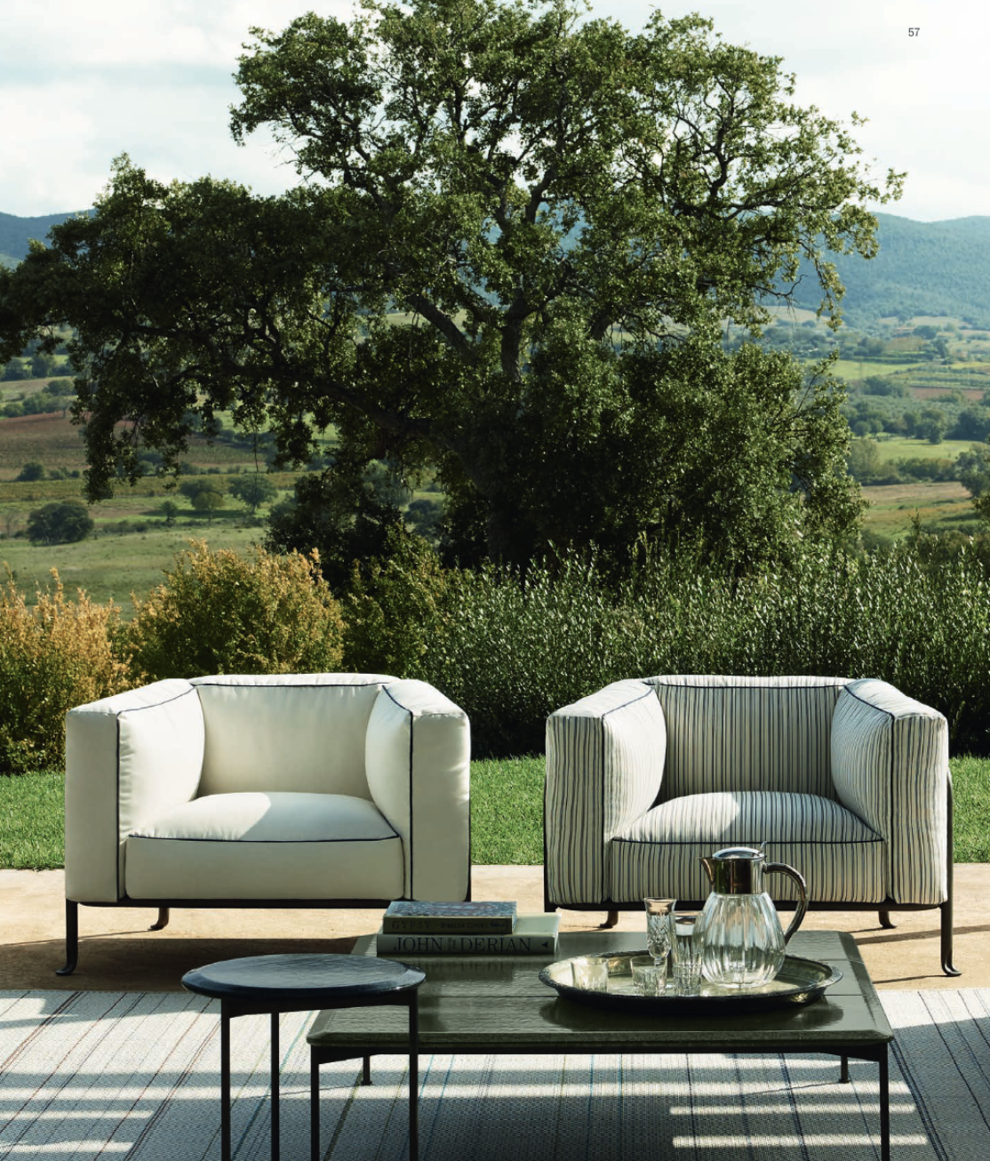 Кресло и малый диван Borea: Коллекция уличной мебели