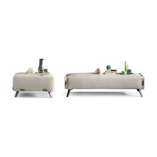 Cuff bench and pouf