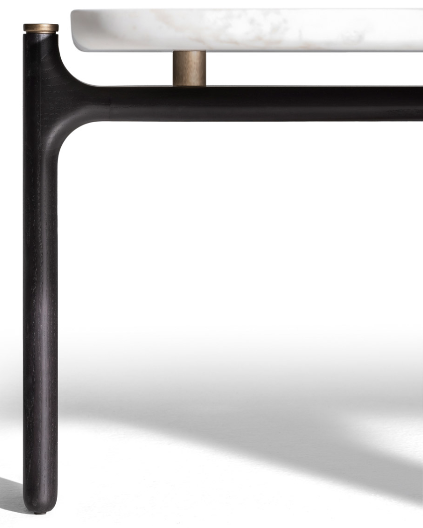 طاولة DUO المنخفضة الرخامية بالكامل