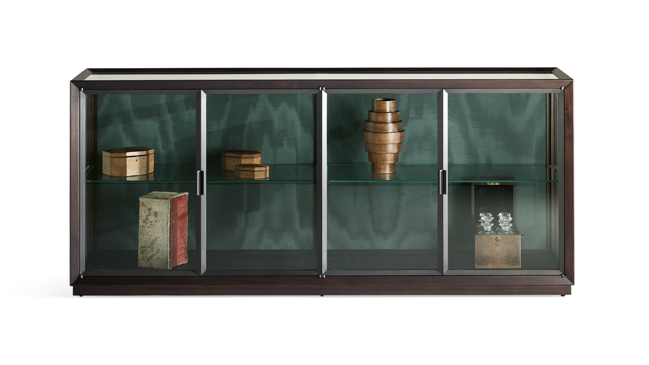 Витрина Wonderbox из массива ореха