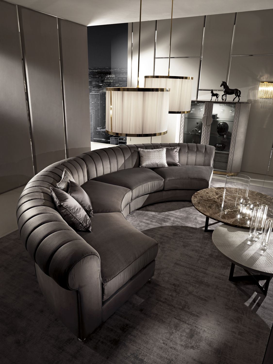 Круглый диван KENT