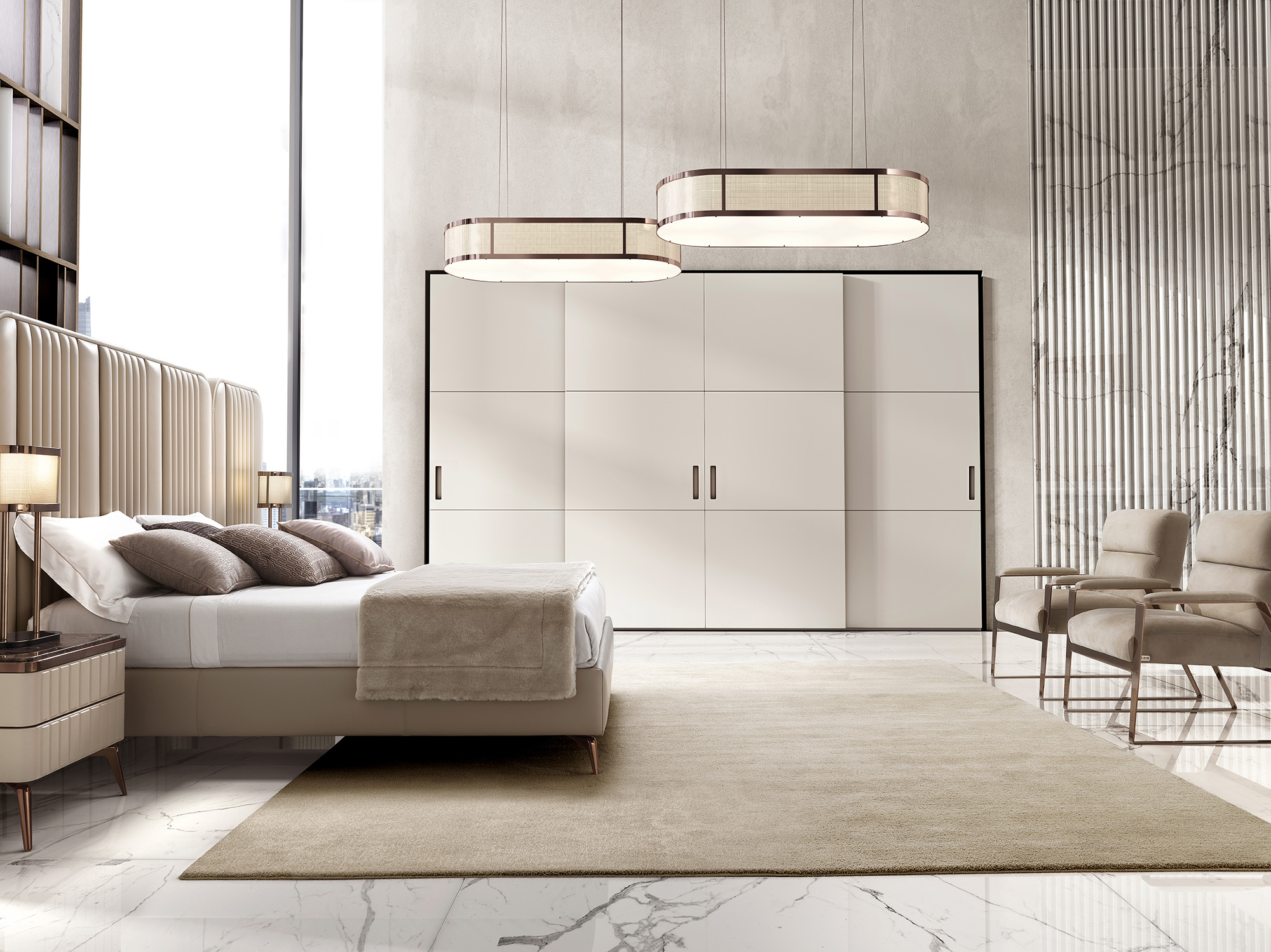 Итальянская двуспальная кровать Hollywood Maxi