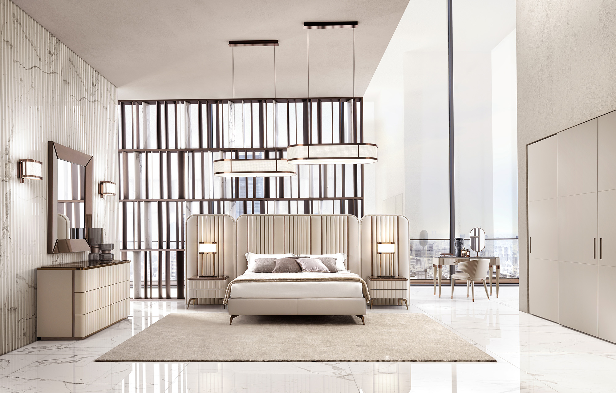 Итальянская двуспальная кровать Hollywood Maxi