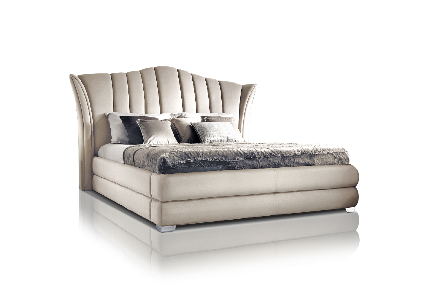 Элегантная кожаная кровать Vanity