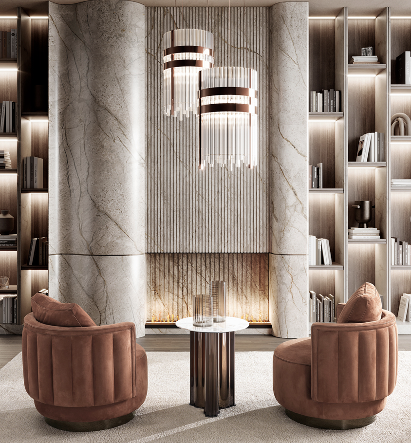 Круглое вращающееся кресло Beverly