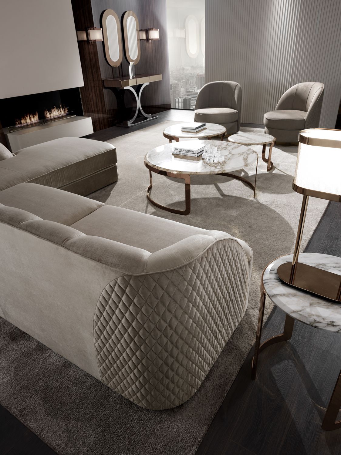 Консоль Kent Plus с зеркальной столешницей