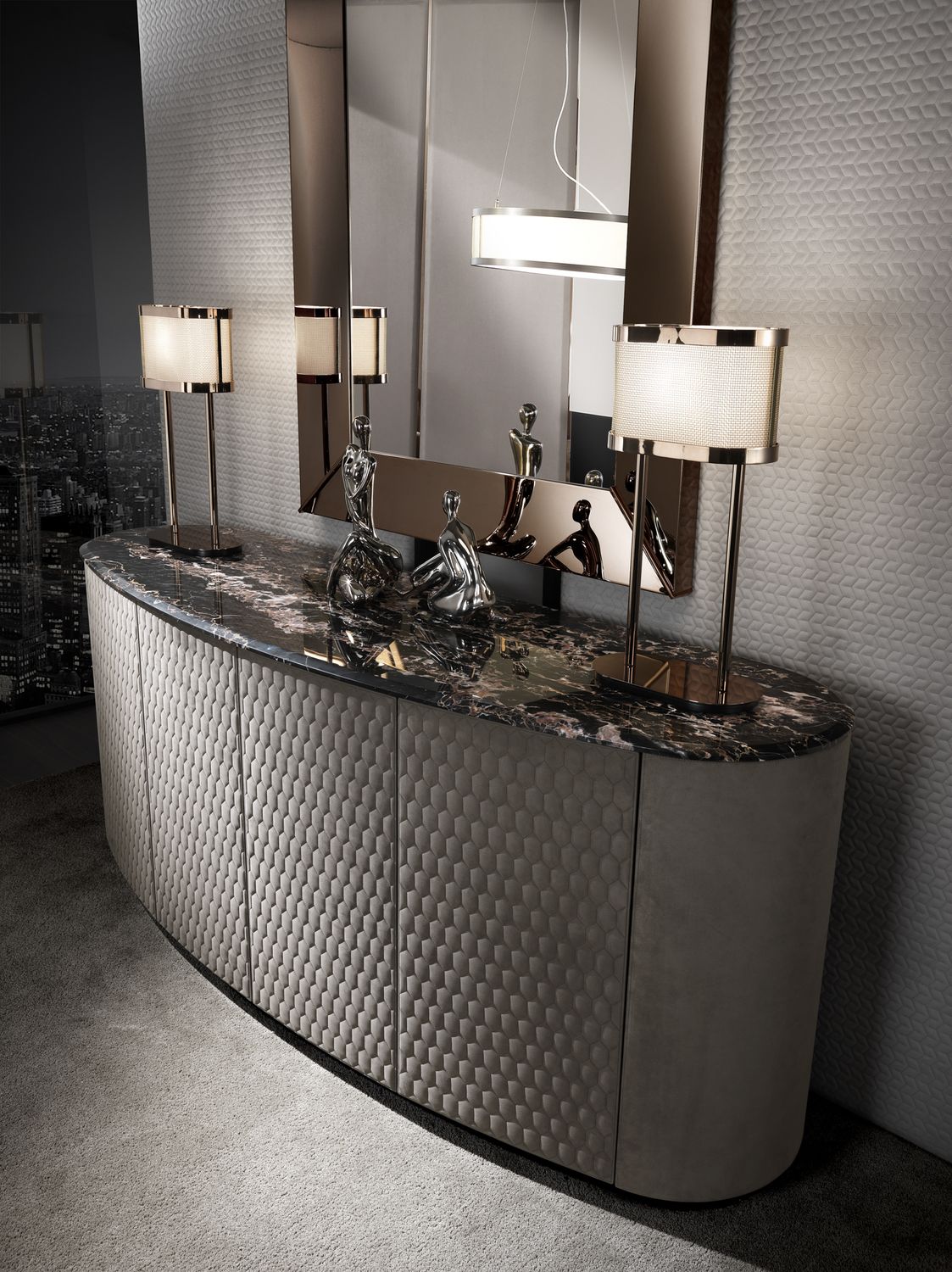 Изысканное итальянское зеркало Tiffany