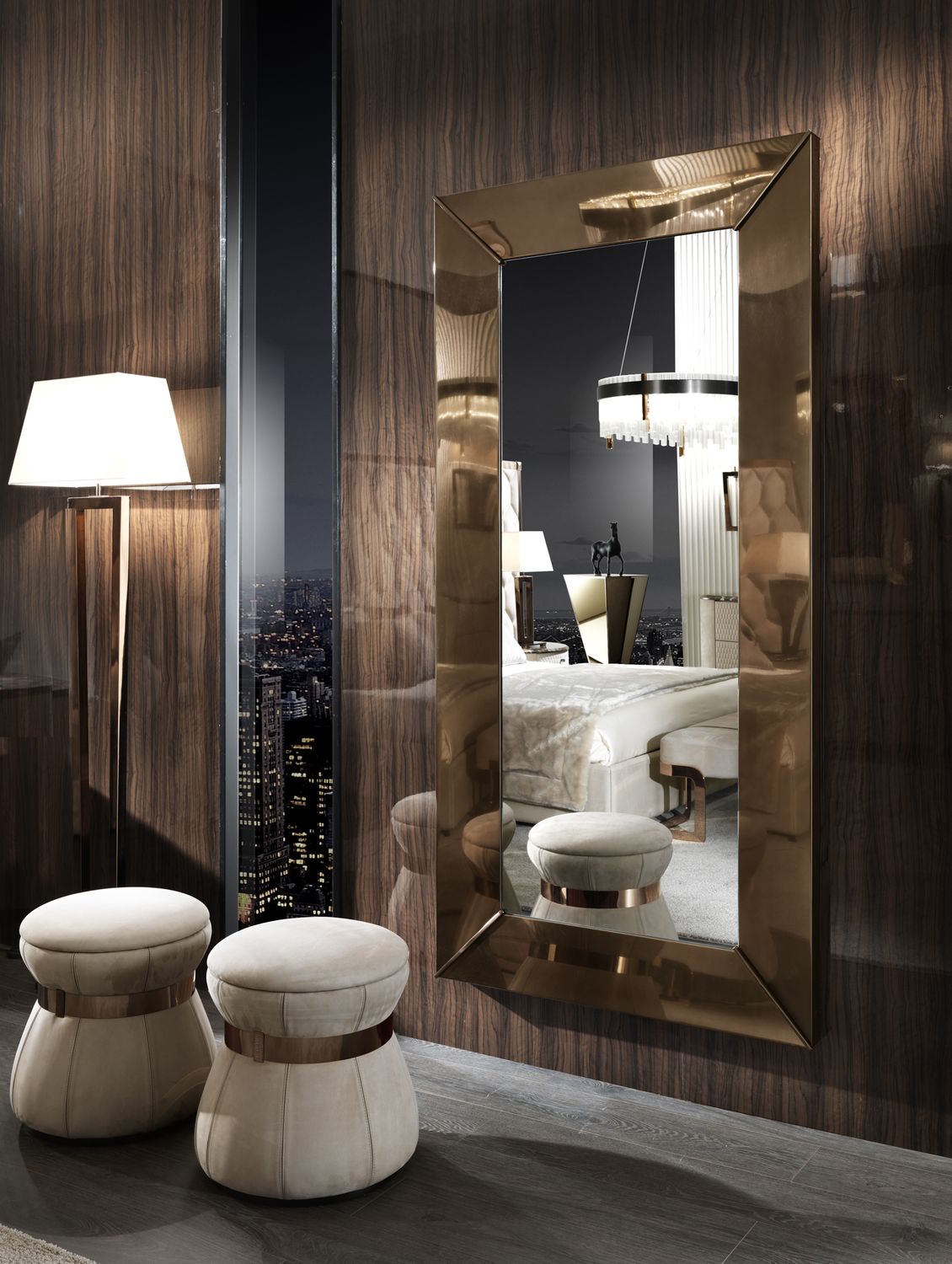 Изысканное итальянское зеркало Tiffany