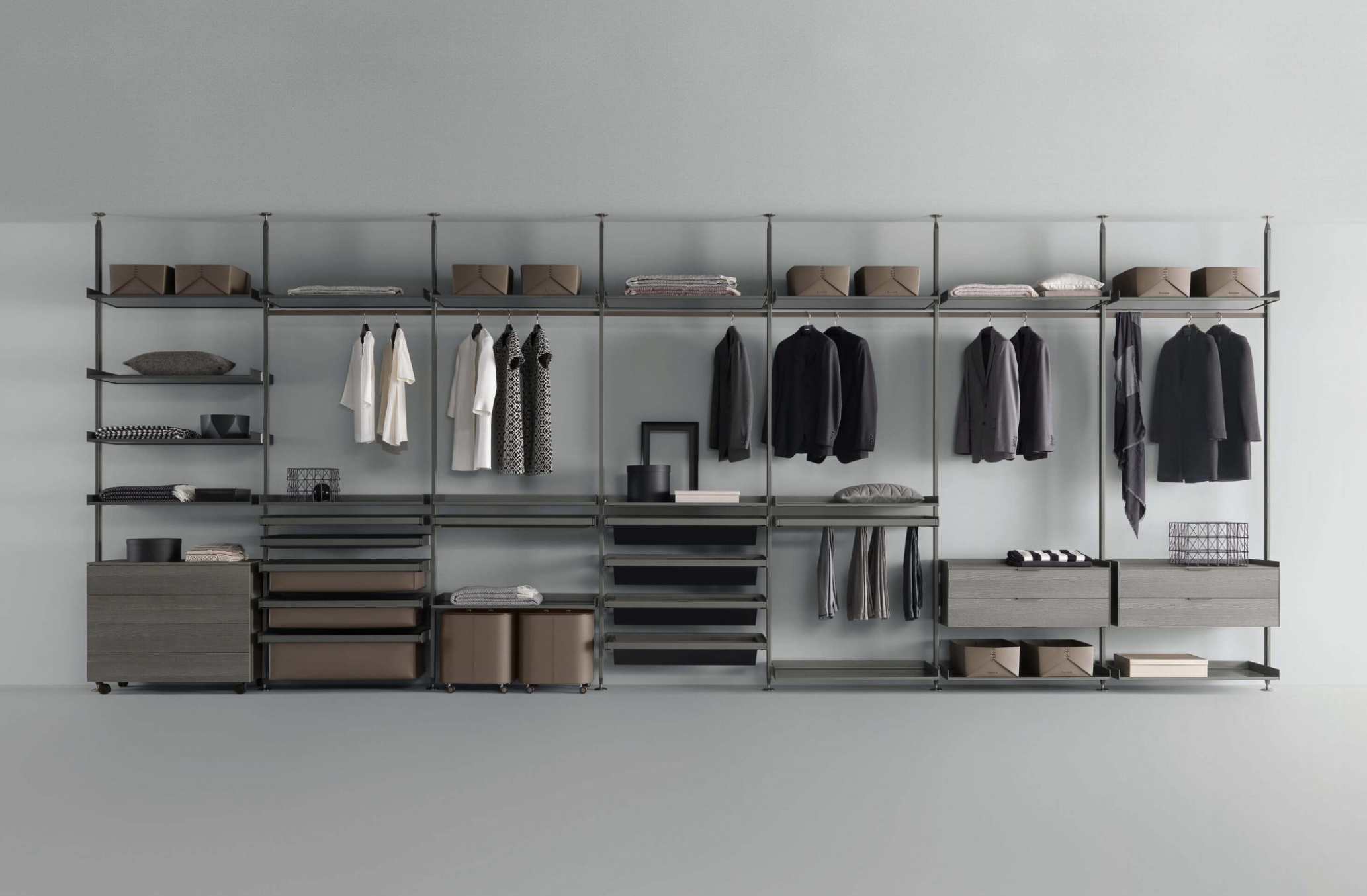 Гардеробная система Zenit Night от Rimadesio