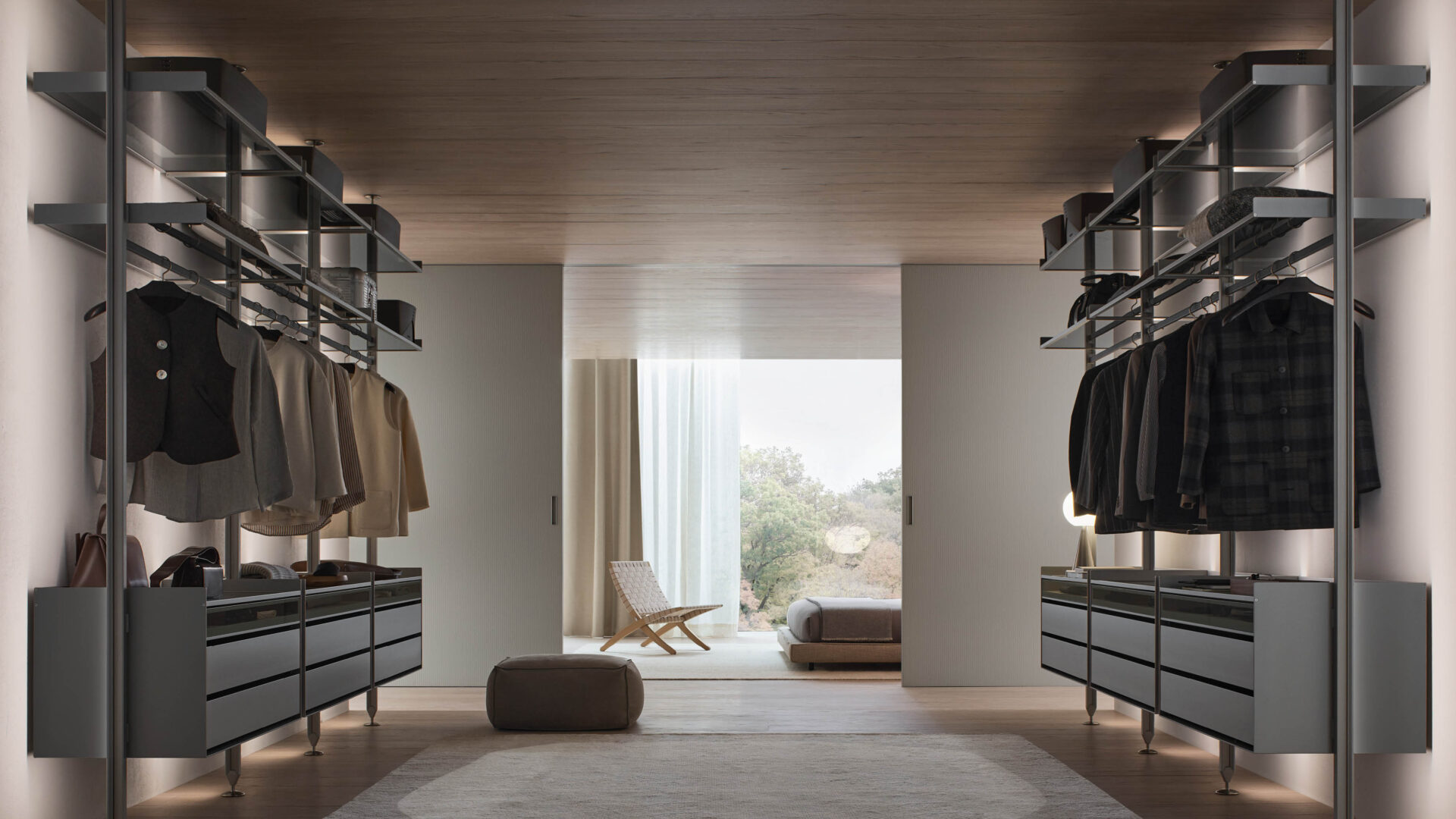 Гардеробная система Zenit Night от Rimadesio