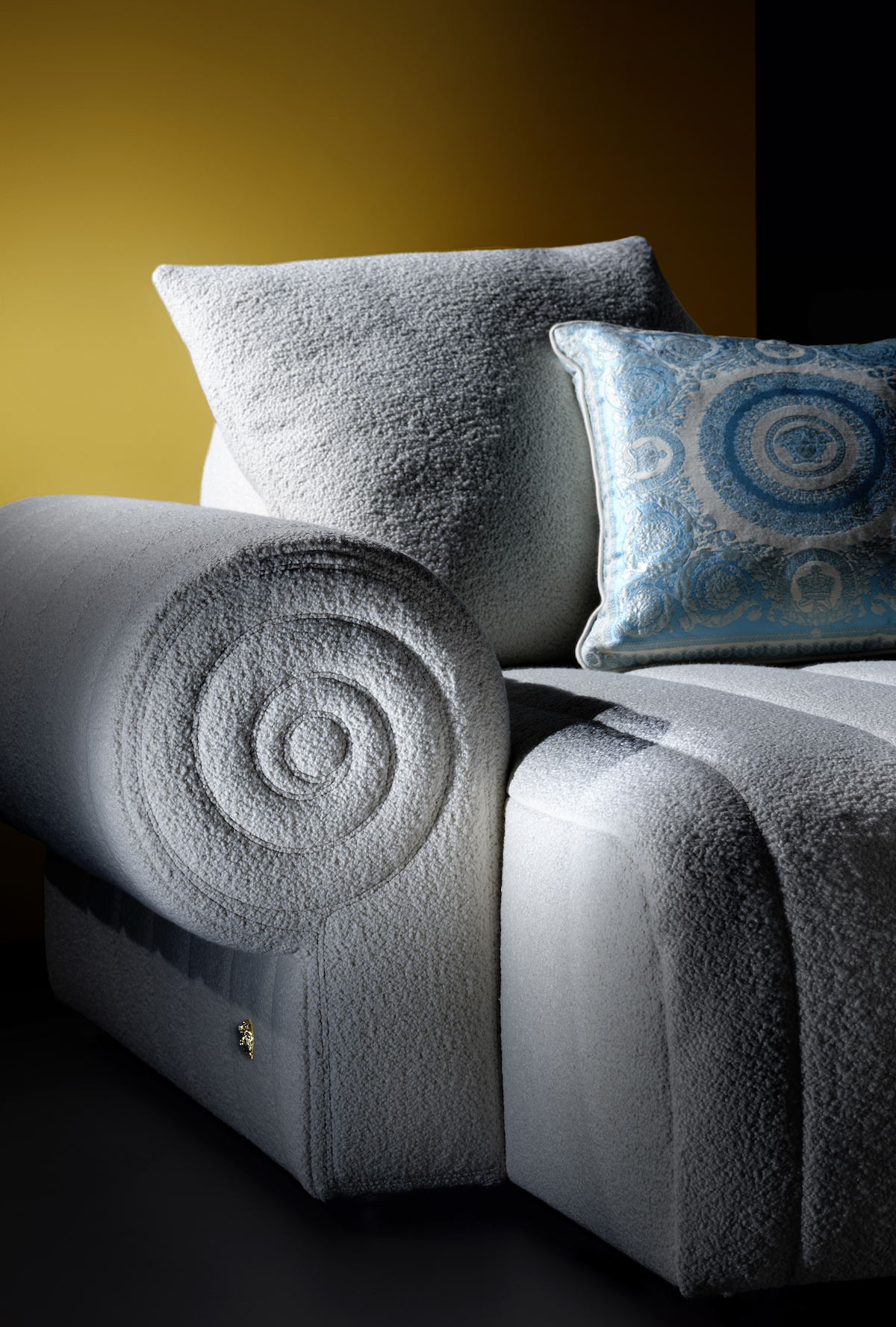 Salone del Mobile 2023 — Zensational at the Versace Home stand, photographed for Wallpaper*.