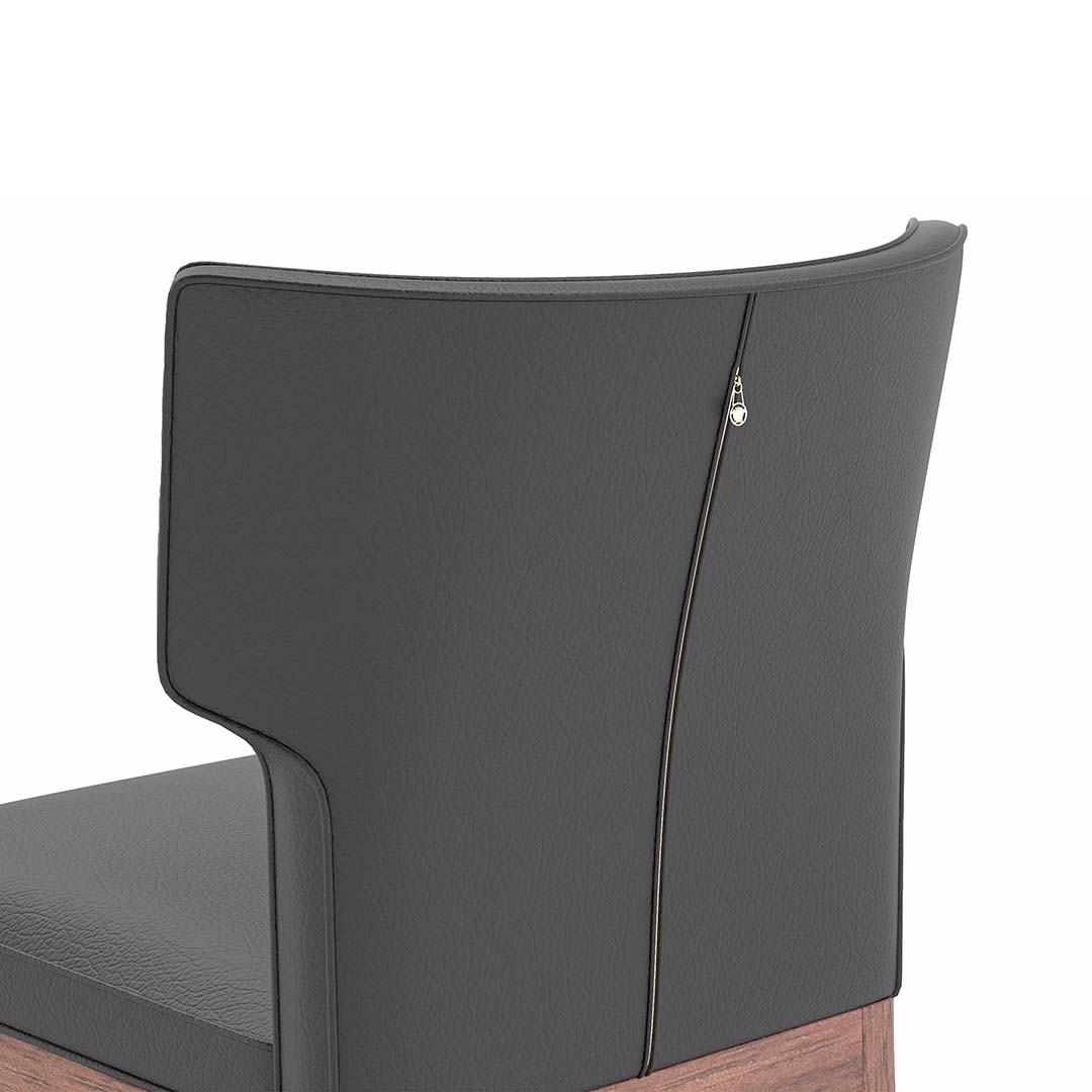 Walnut legs + minimalist shell