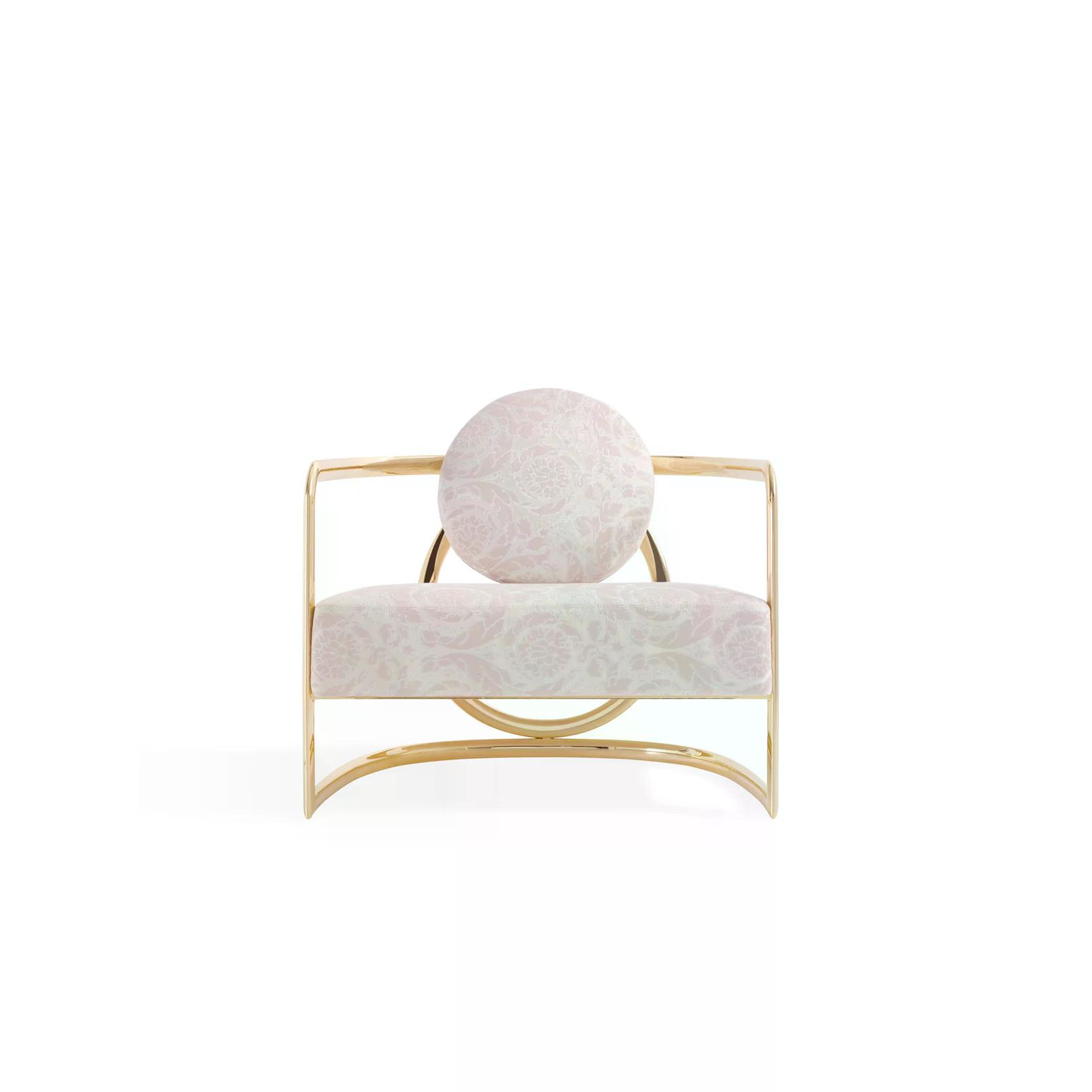 La Medusa round metal armchair