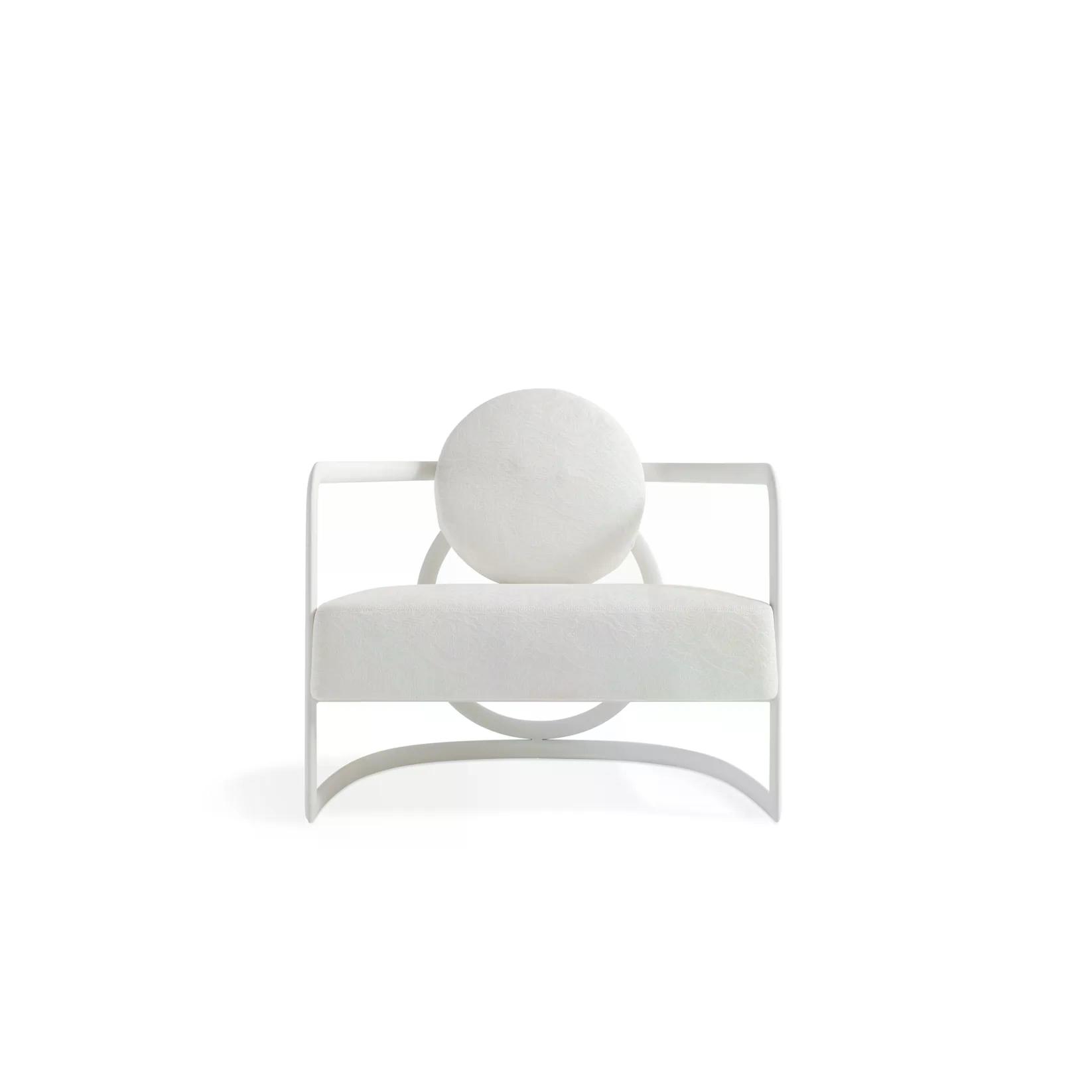 La Medusa round metal armchair