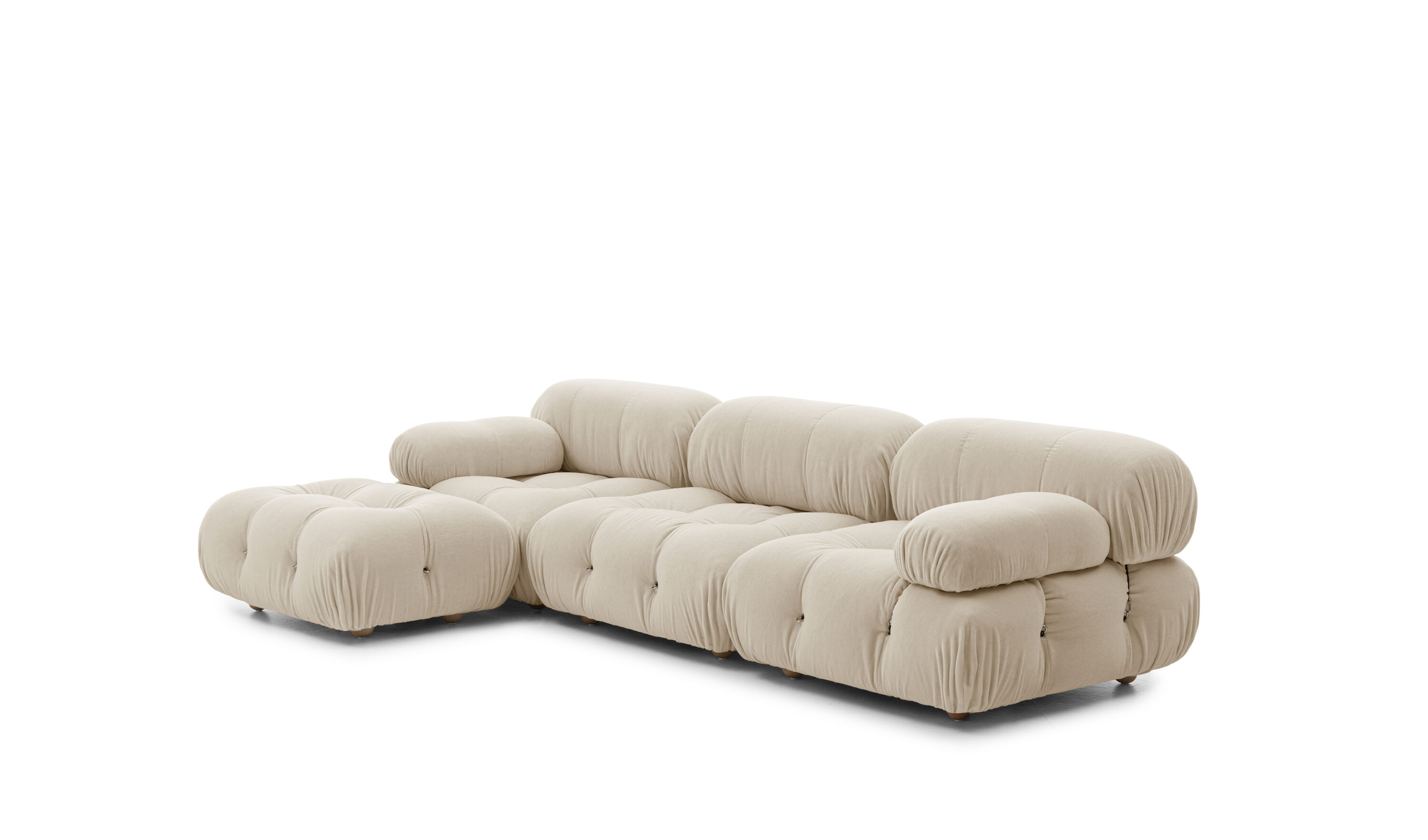 Sectional with armrest module.