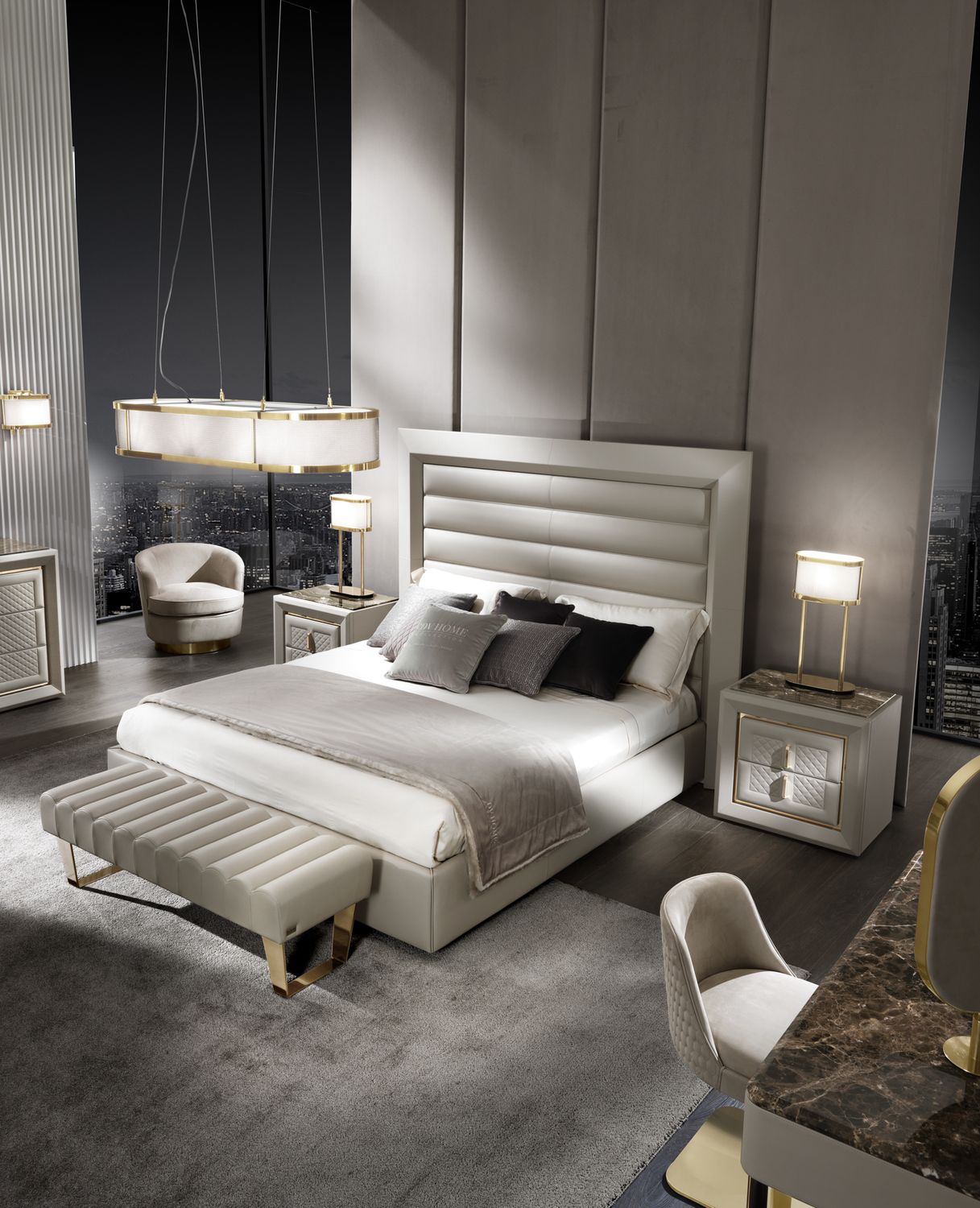كنبة ريتز المنجدة بتصميم كابيتون - مجموعة دي في هوم