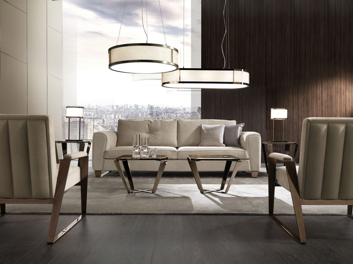 طاولة قهوة وطاولة جانبية ريتز الفاخرة | DV Home Collection