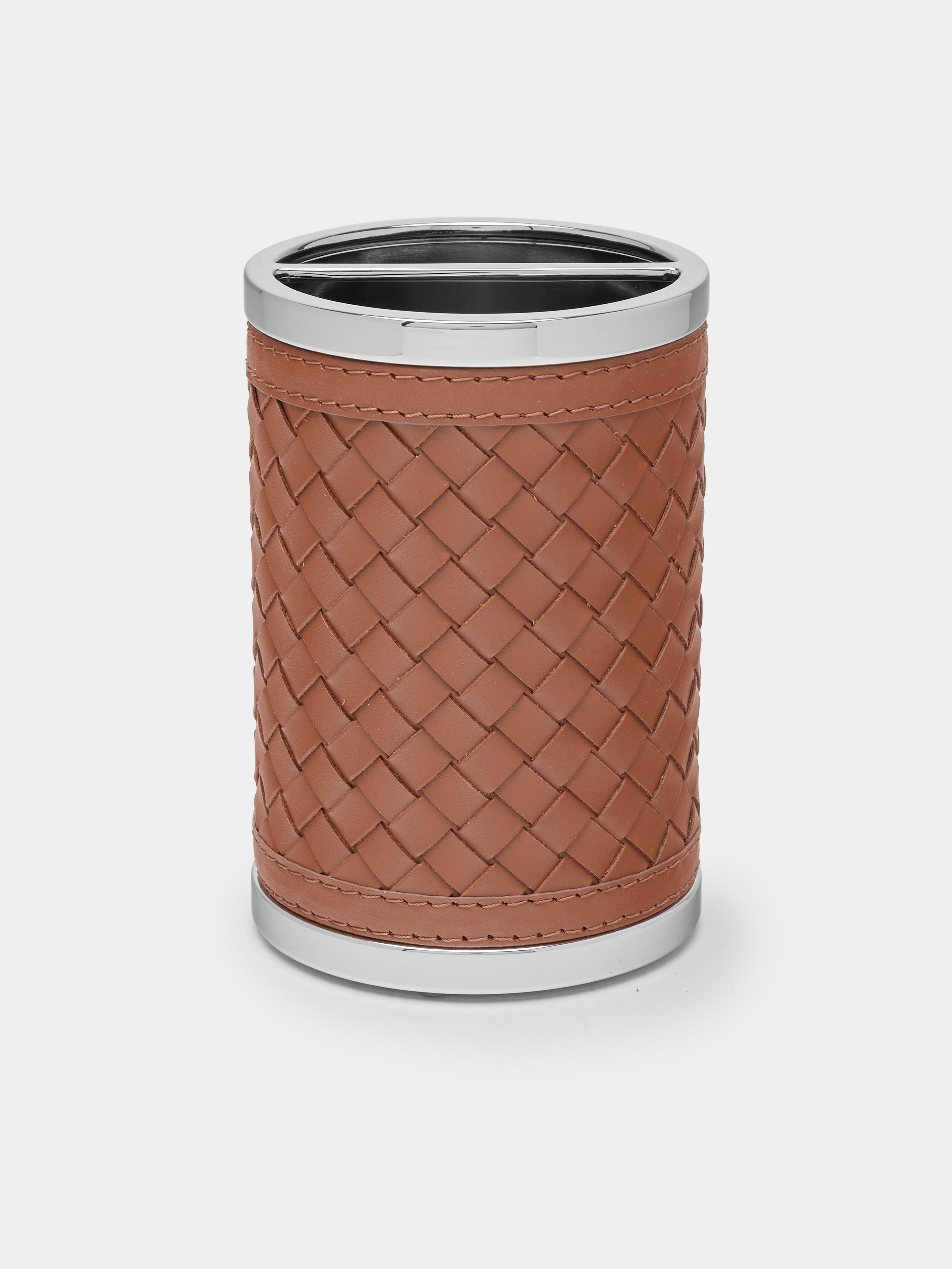Alghero Handwoven Leather Toothbrush Holder
