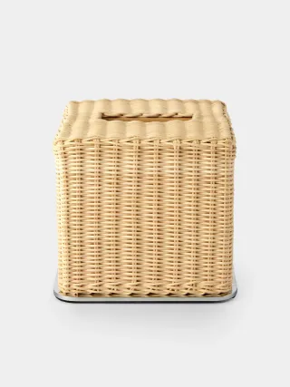 Amiens Rattan Tissue Box