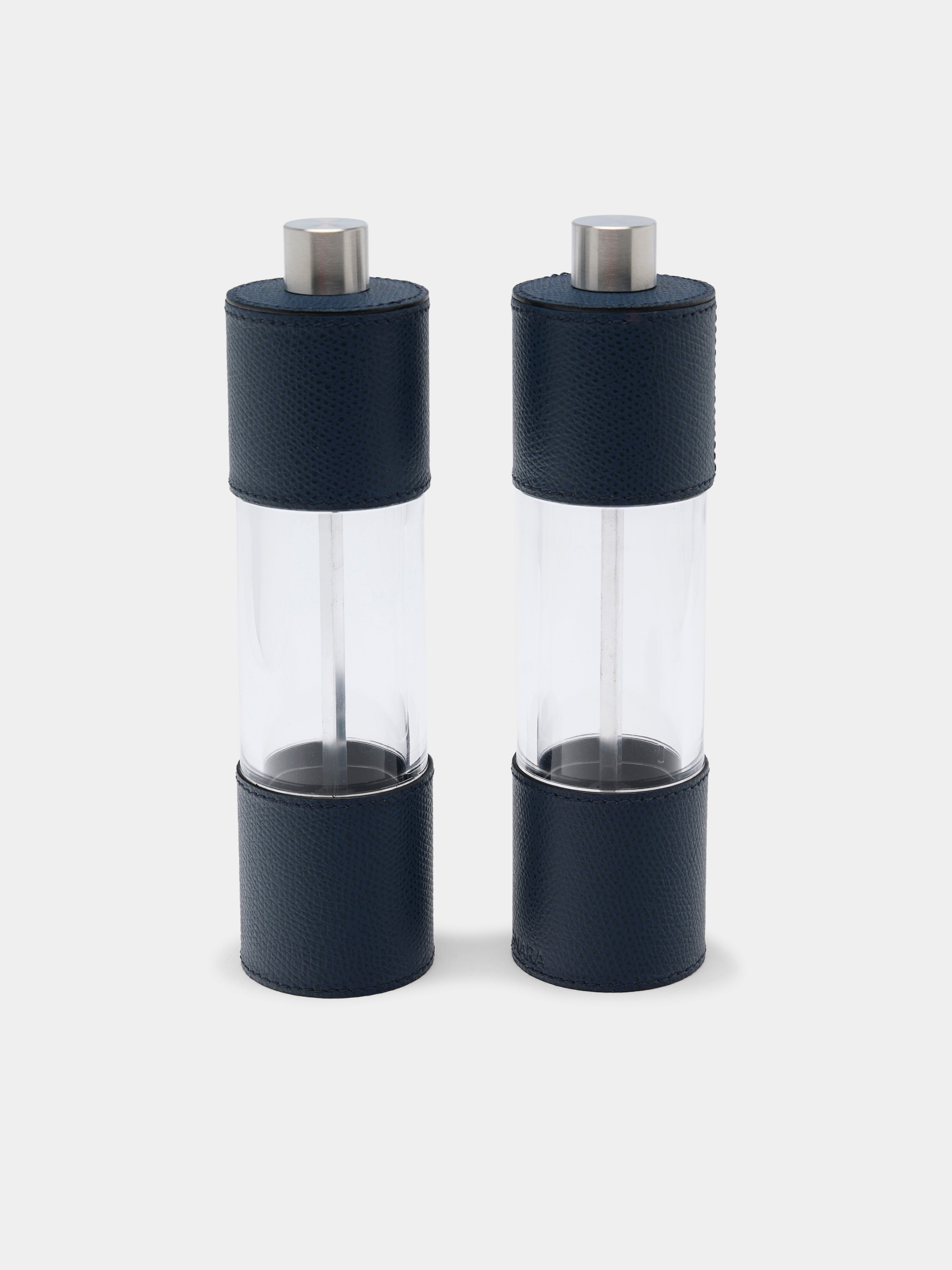 Otello Leather Salt and Pepper Mills (Set of 2)