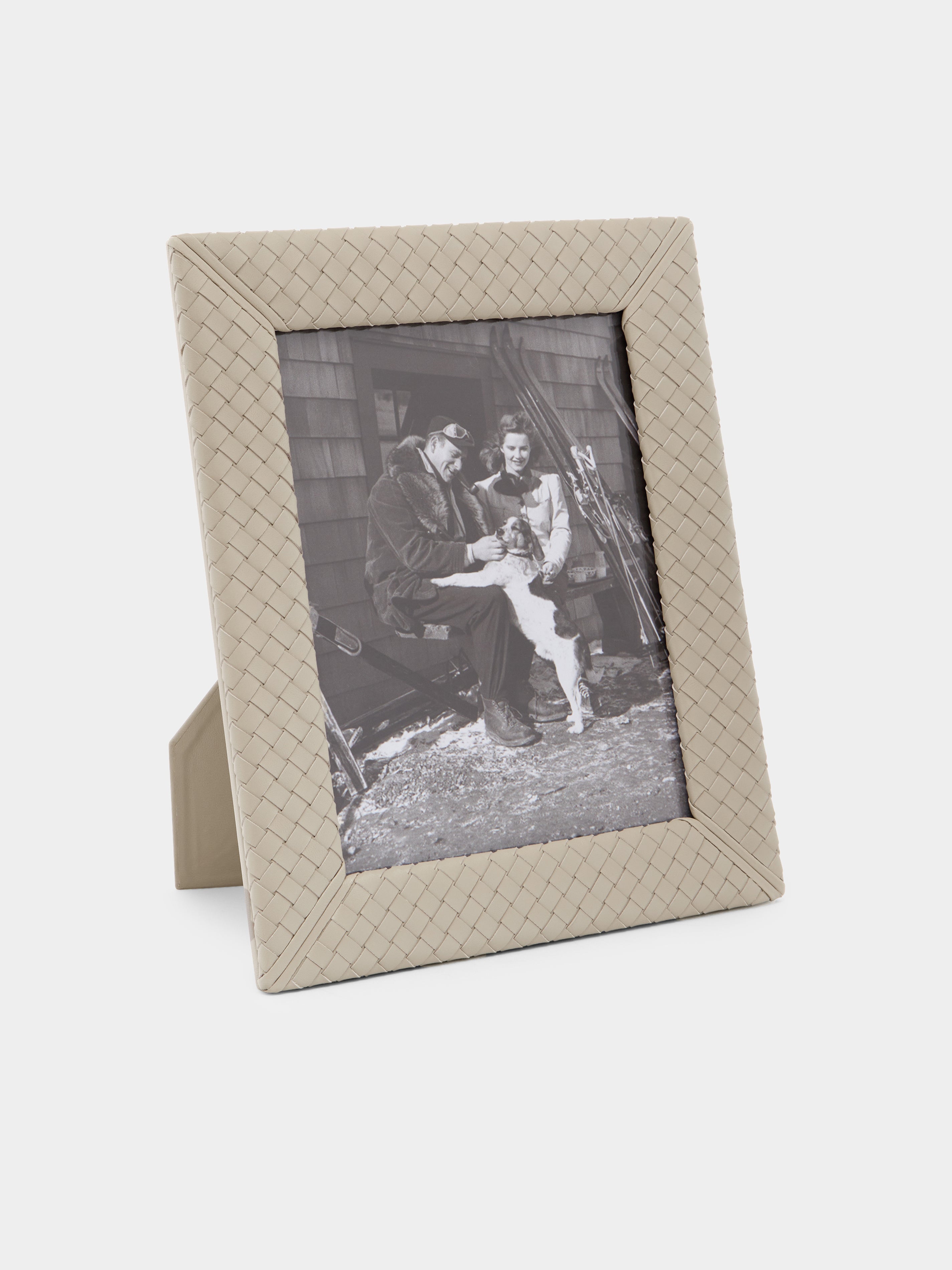 Woven Leather Photo Frame (7x9")