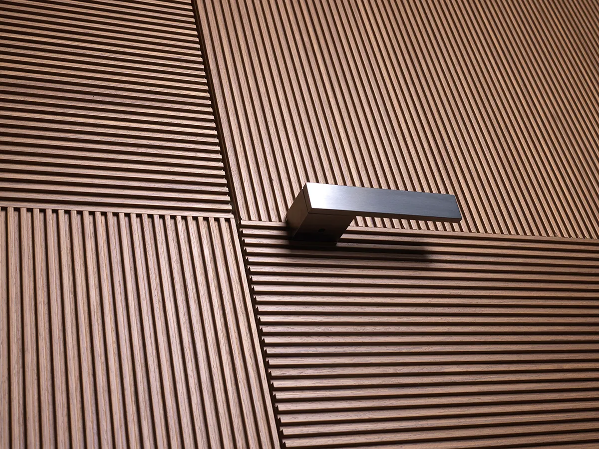 3D wood wall paneling