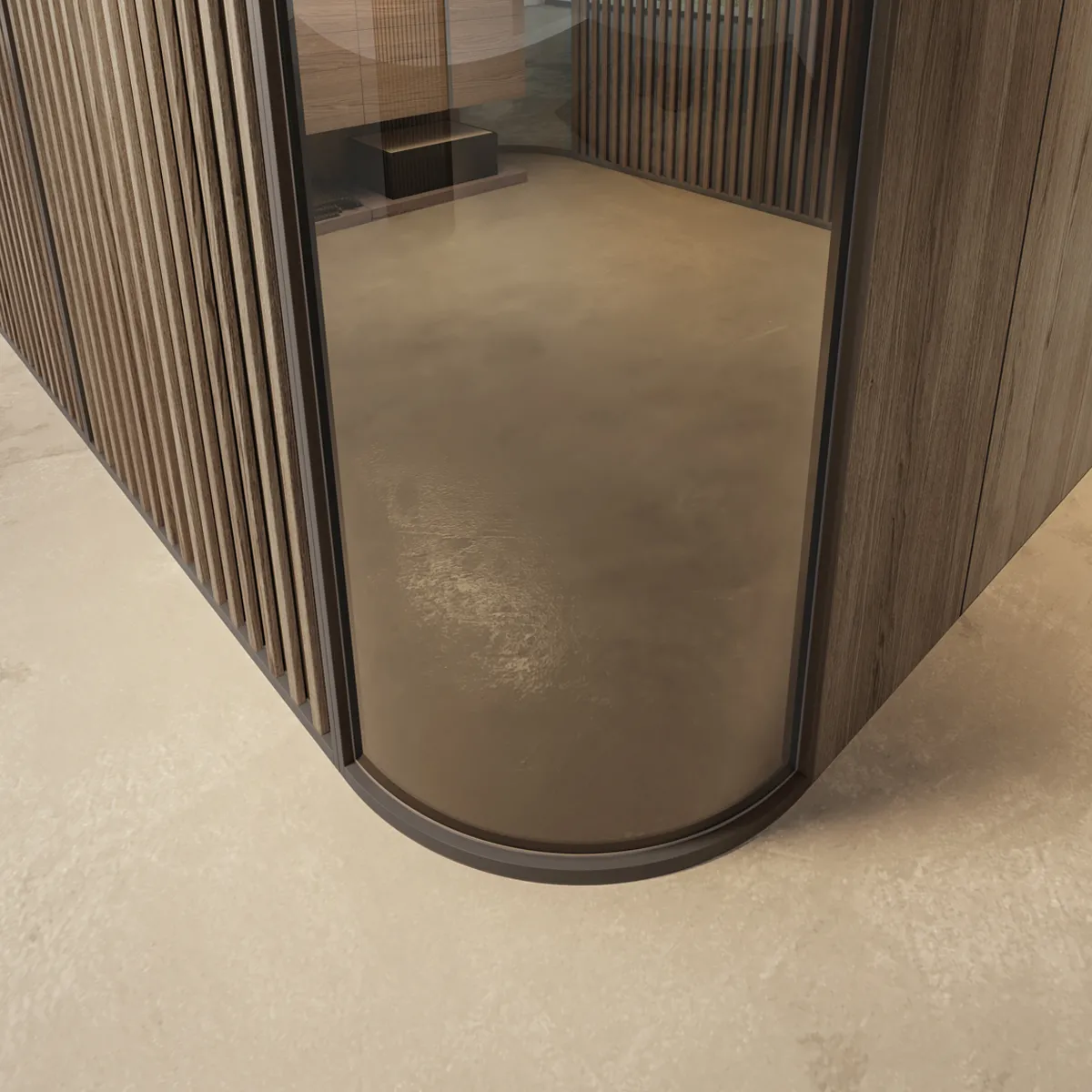 Curved wall paneling