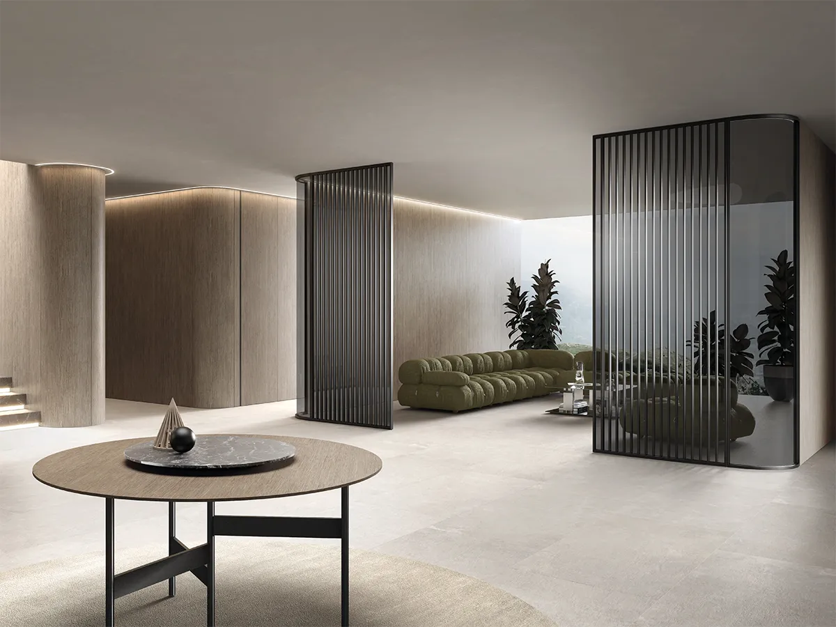 Curved wall paneling