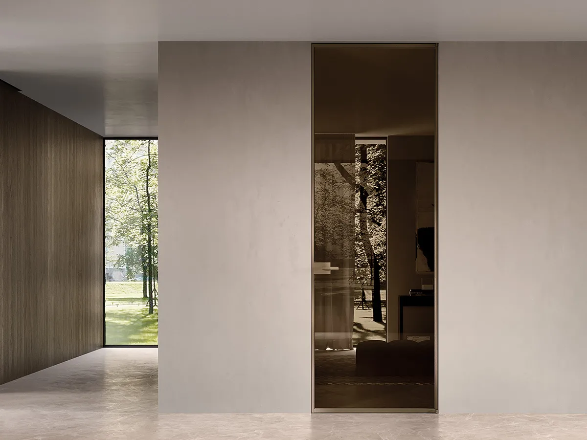 Flush-to-wall doors
