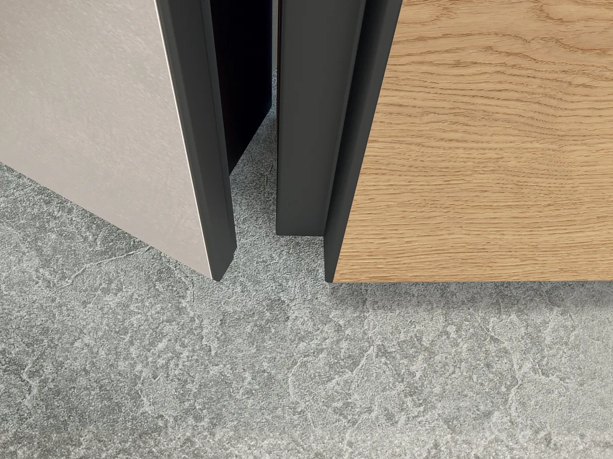 Flush-to-wall doors