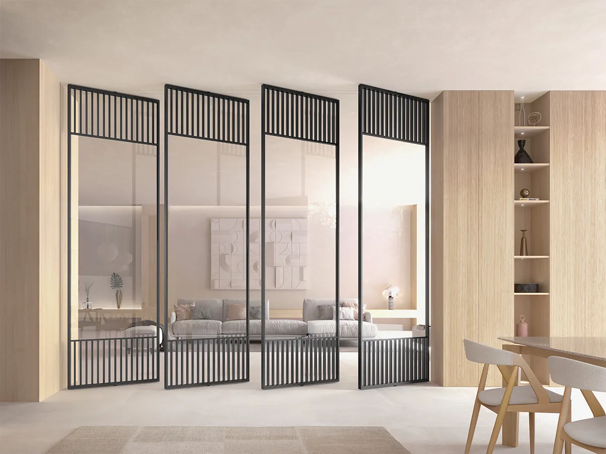 Frameless pivot doors