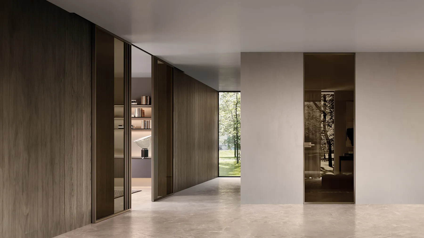 Glass doors