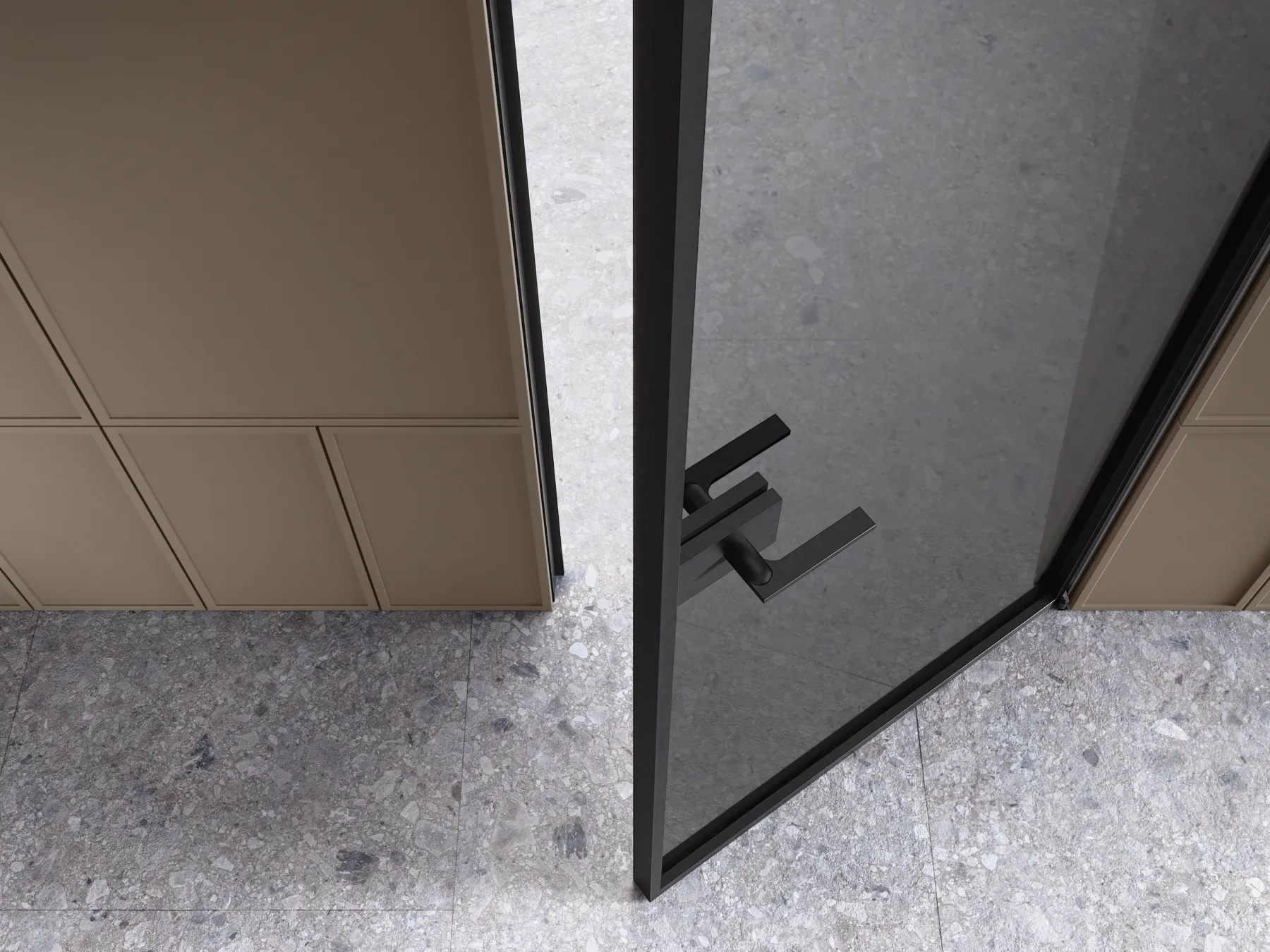 Glass doors