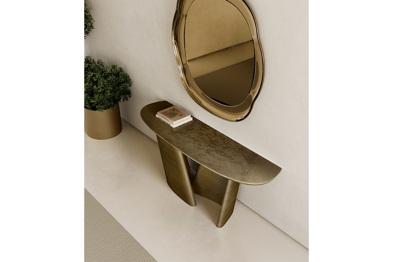 ACHILLE CONSOLE glass top