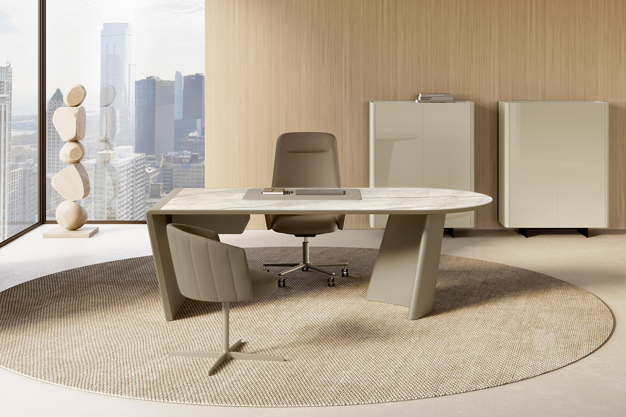 ACHILLE DESK ceramic top
