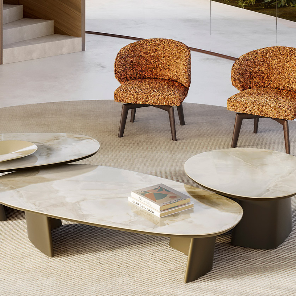 ACHILLE LOW ceramic top Prime Stone