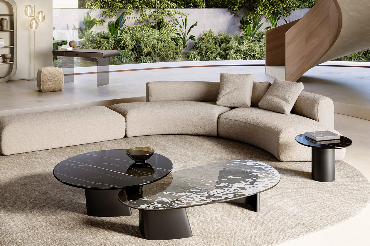 ACHILLE LOW marble top