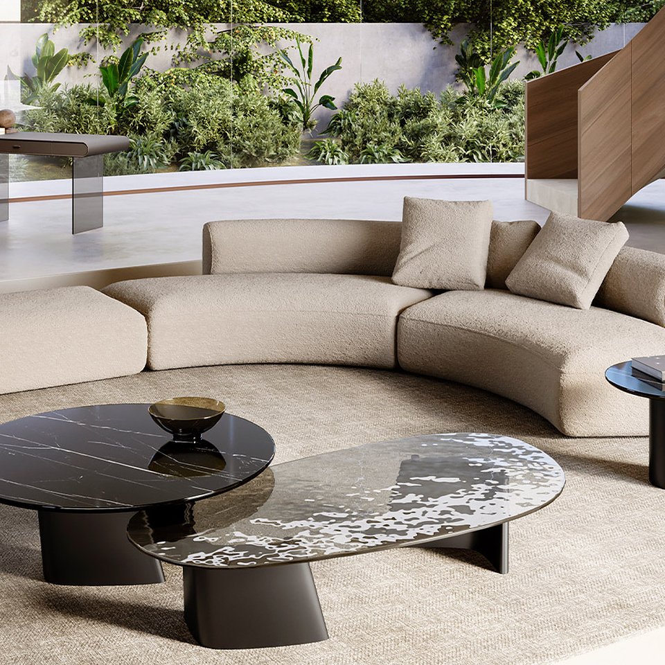 ACHILLE LOW marble top