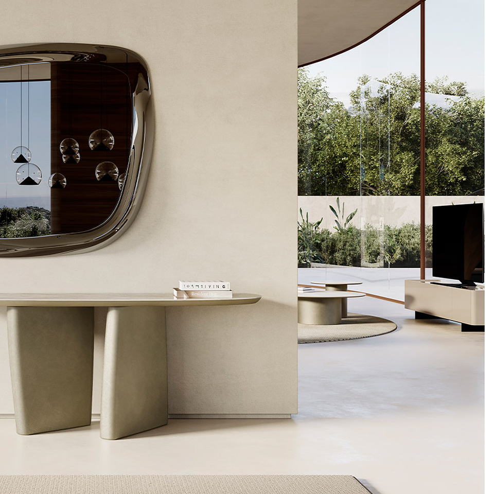 ALBERT CONSOLE glass top