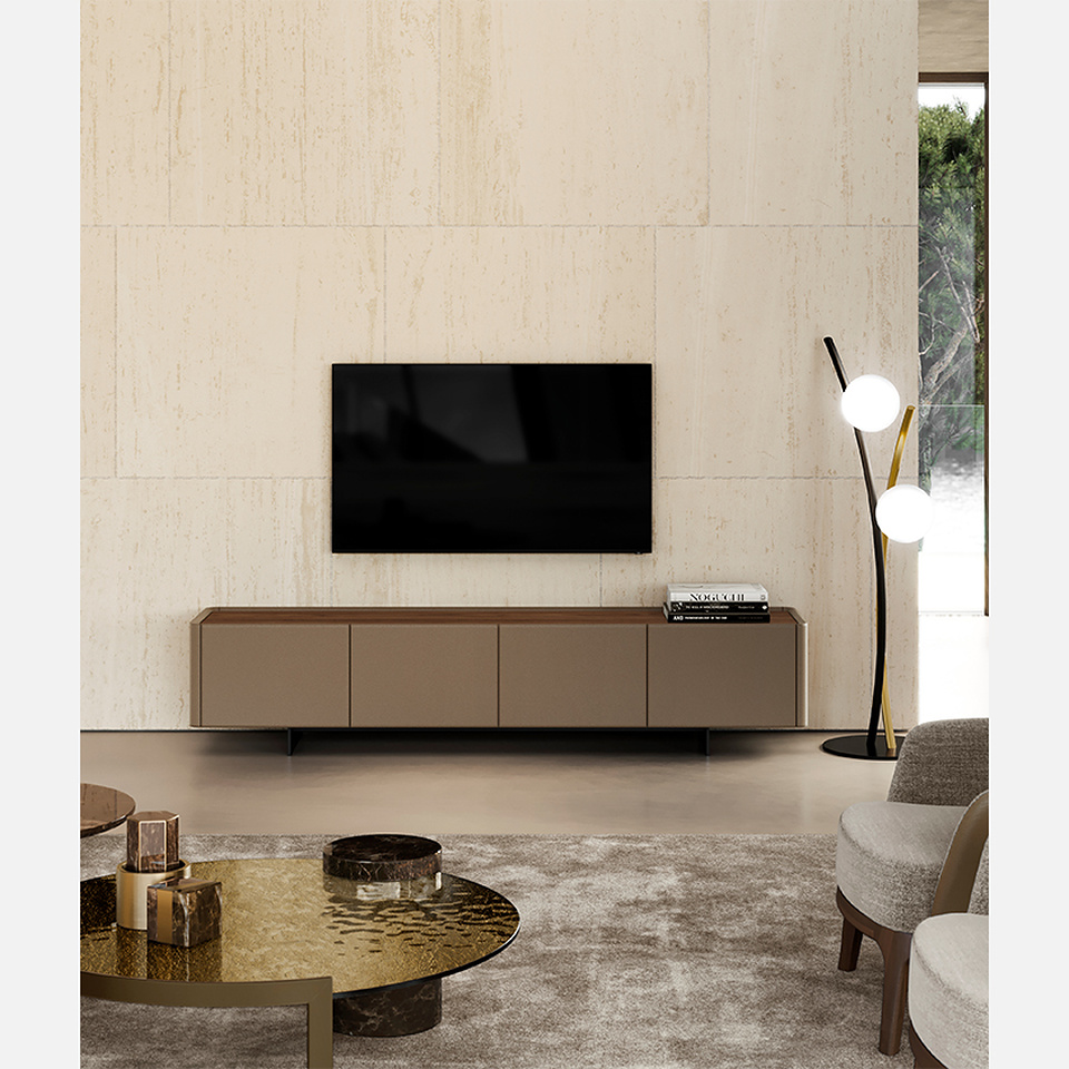 ALMA TV UNIT eco-leather, econabuk, leather