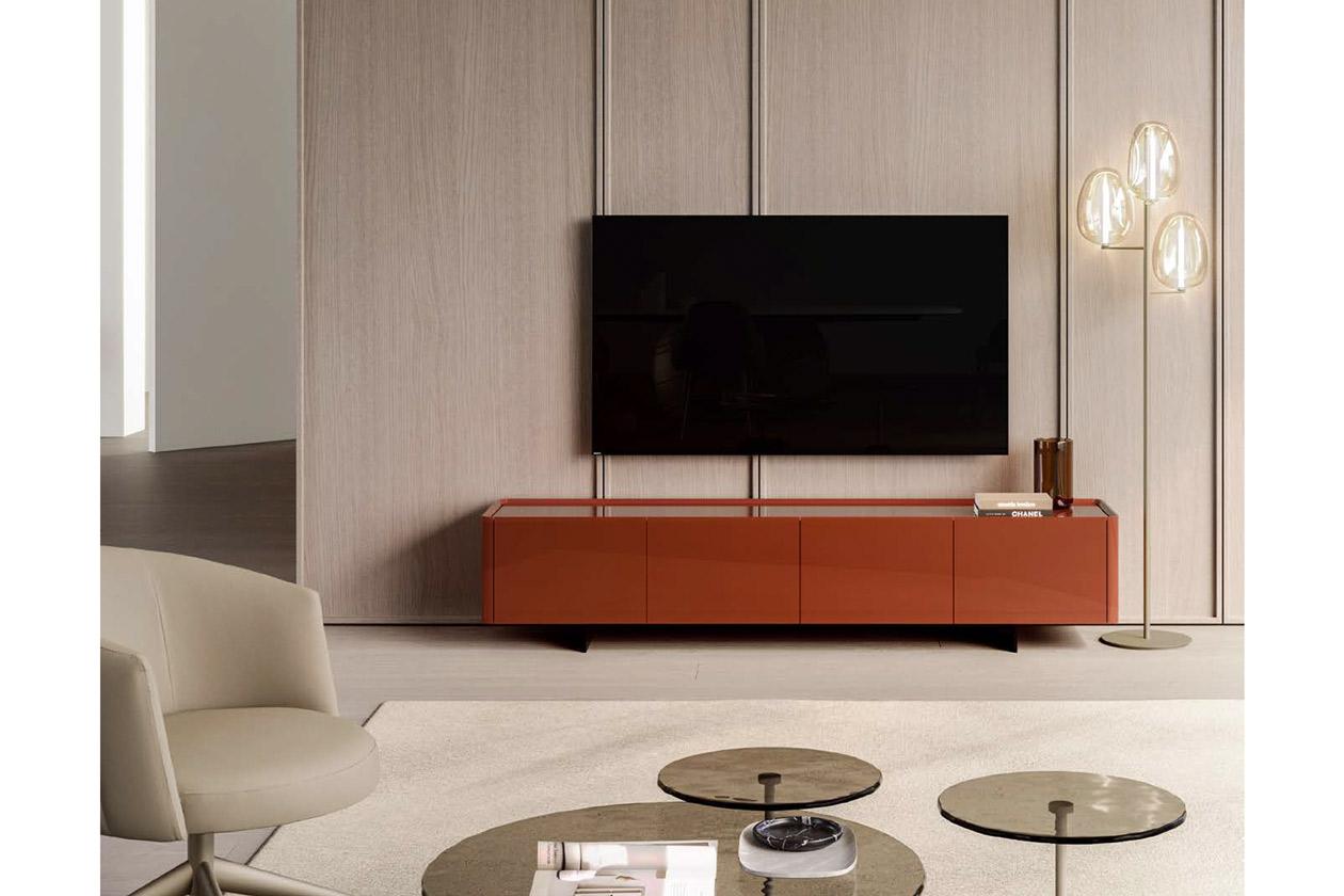 ALMA TV UNIT lacquered, brushed
