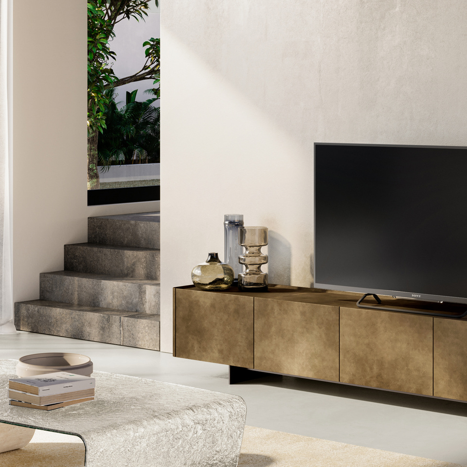 ALMA TV UNIT lacquered, brushed