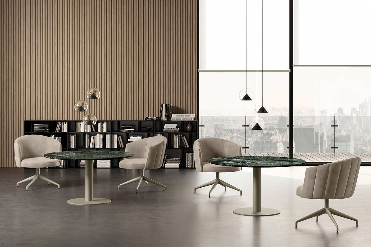 CILINDRO BISTRO marble top