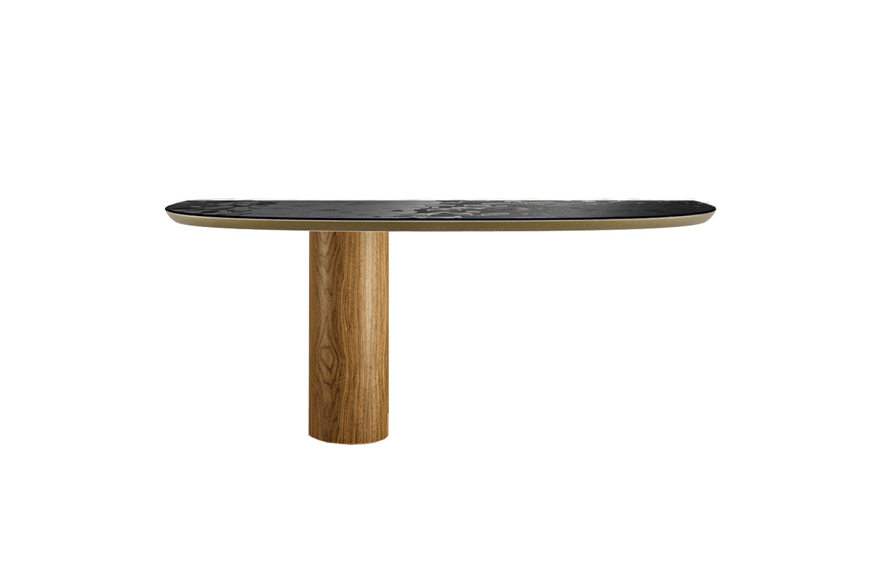 CILINDRO CONSOLE glass top