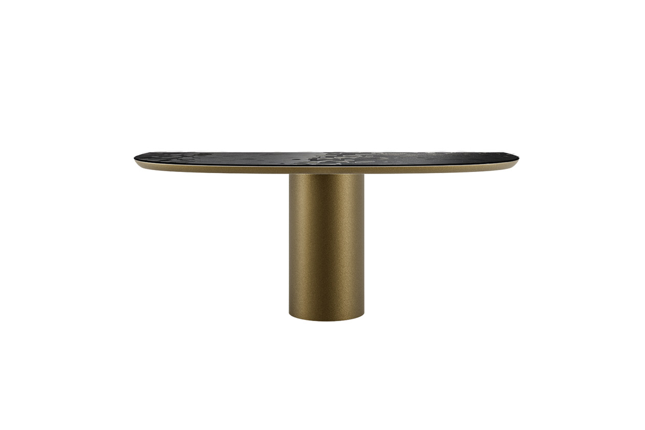 CILINDRO CONSOLE glass top