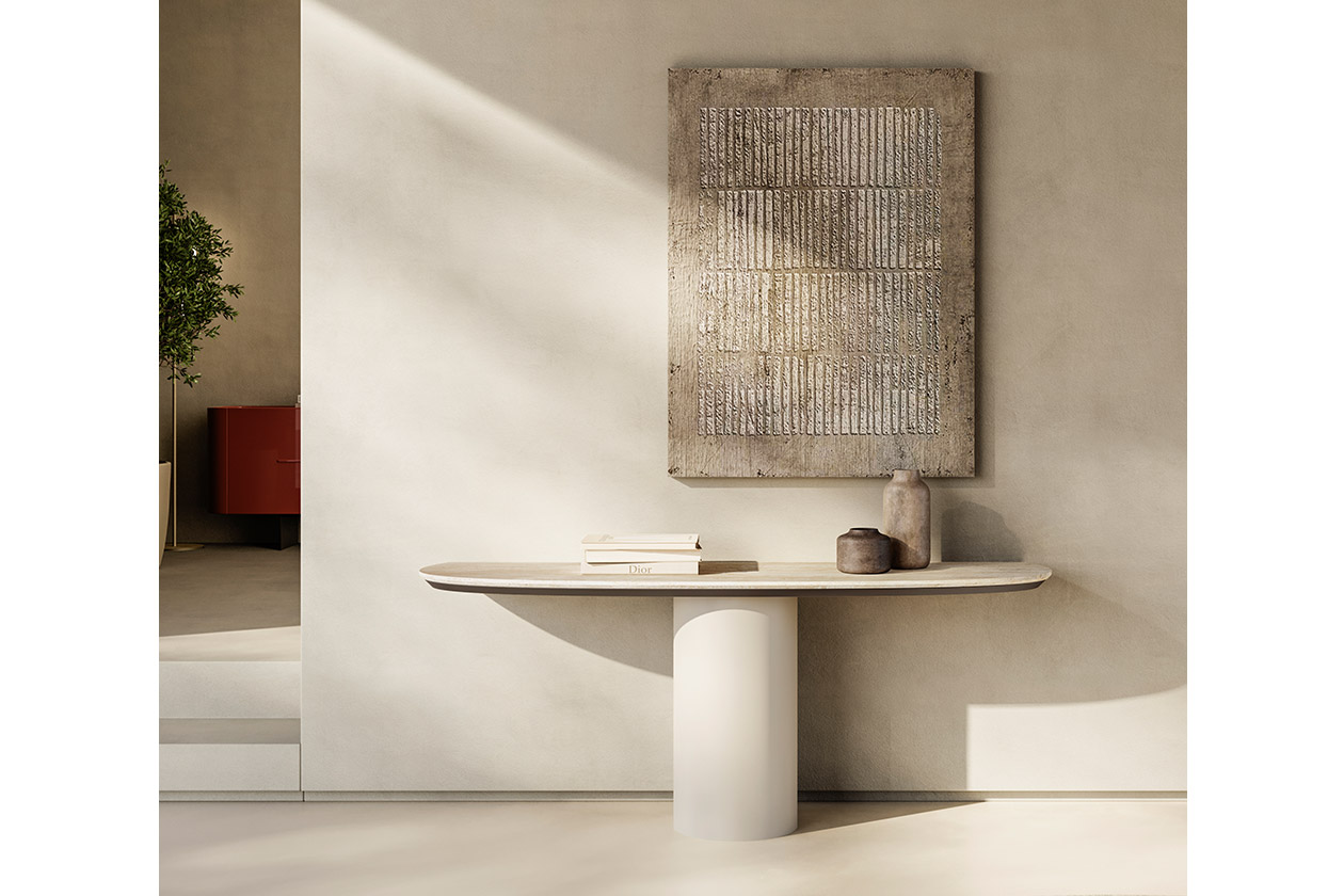 CILINDRO CONSOLE marble top