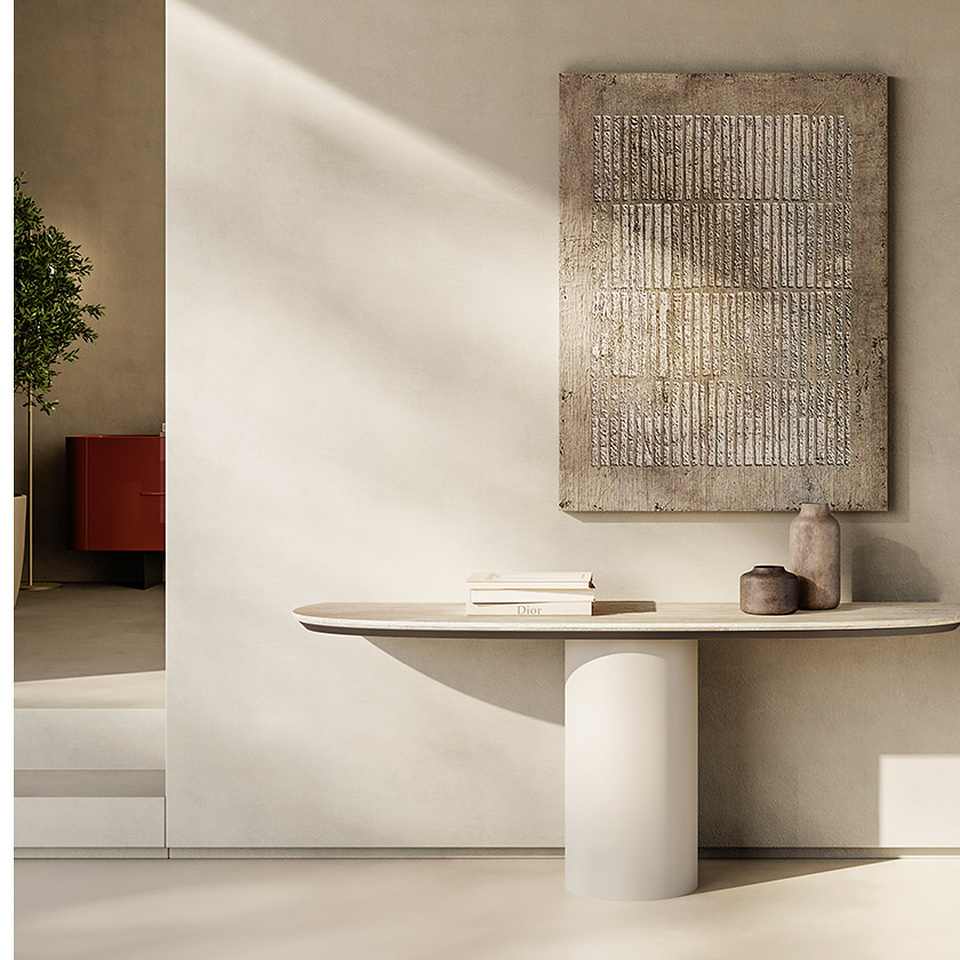 CILINDRO CONSOLE marble top