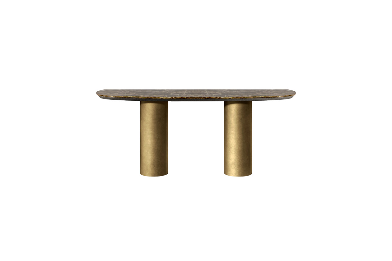 CILINDRO DUO CONSOLE marble top