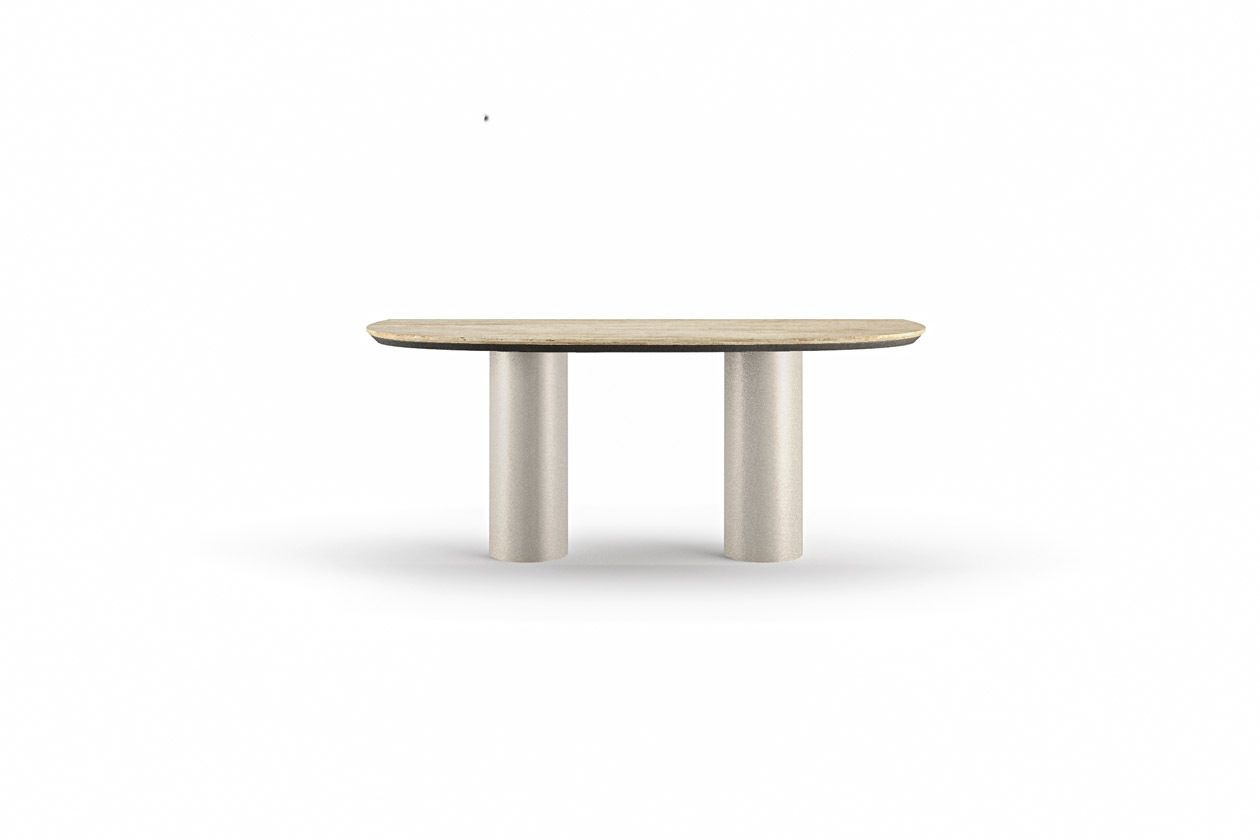 CILINDRO DUO CONSOLE marble top