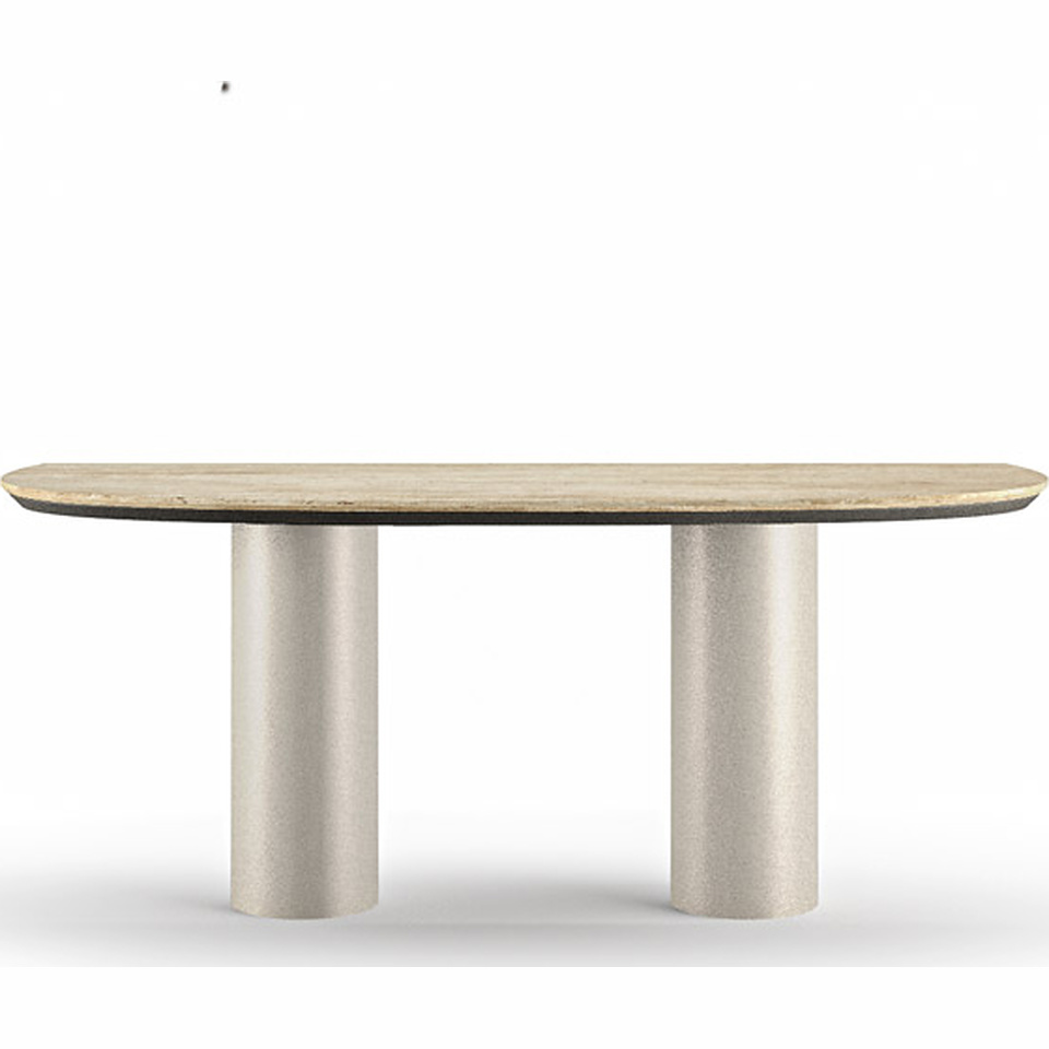 CILINDRO DUO CONSOLE marble top